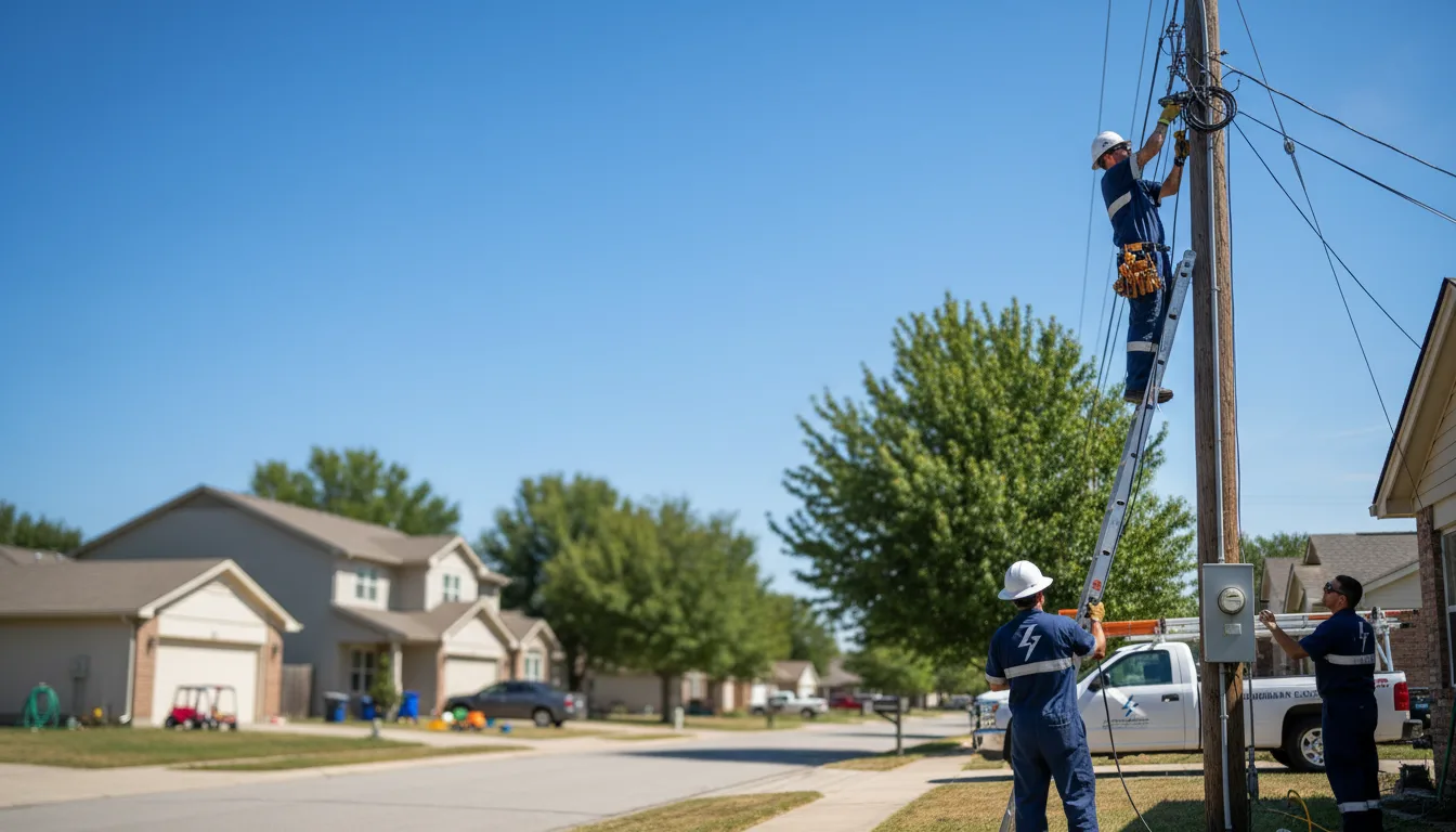 Residential electrician providing installation services in North Collins, NY